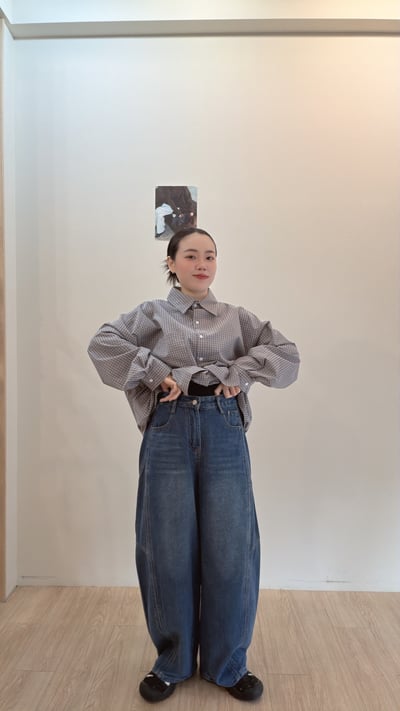 設計牛仔彎刀褲9