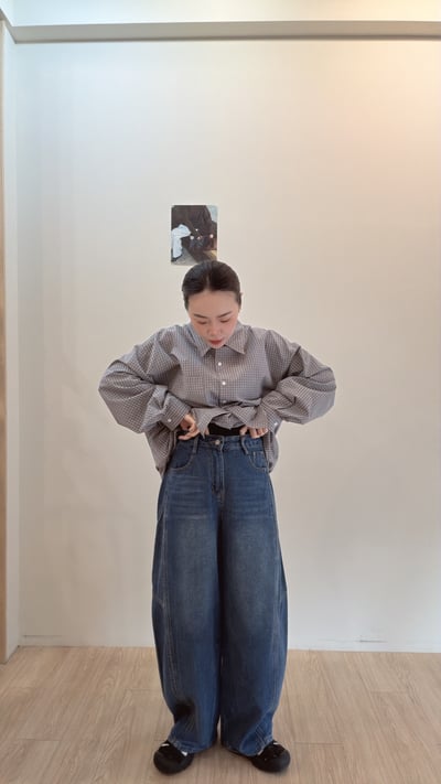 設計牛仔彎刀褲8