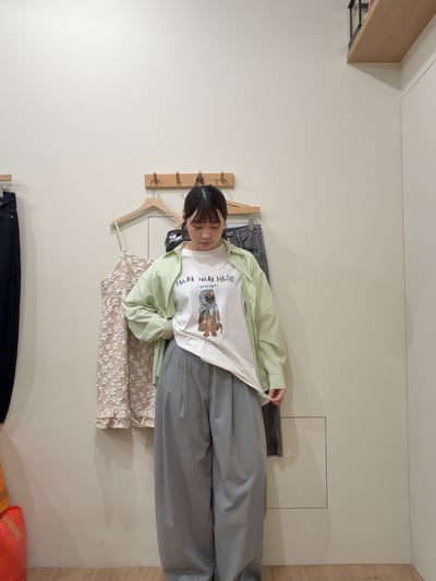 率性直紋西裝寬褲4