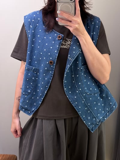 波點牛仔背心7