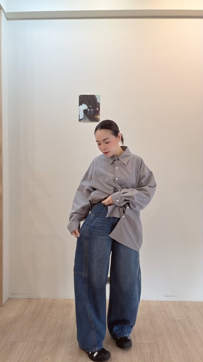 設計牛仔彎刀褲7