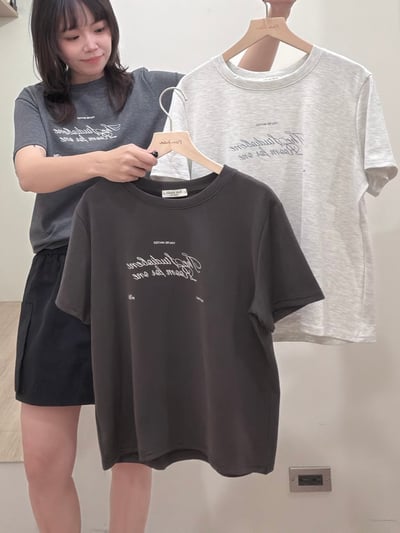 韓國字母棉tee2