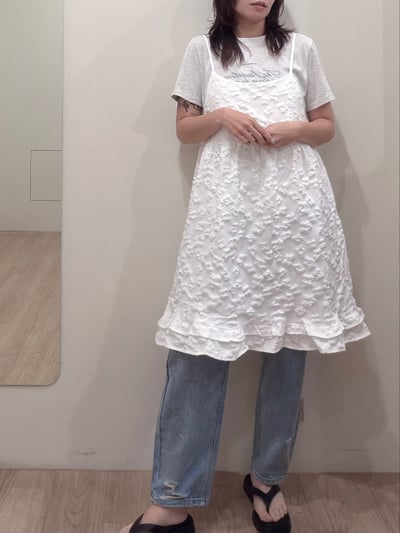 立體小花背心短洋9
