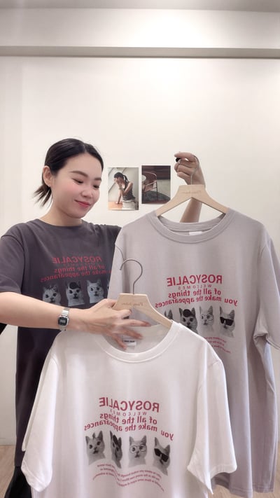 貓咪大頭照tee3