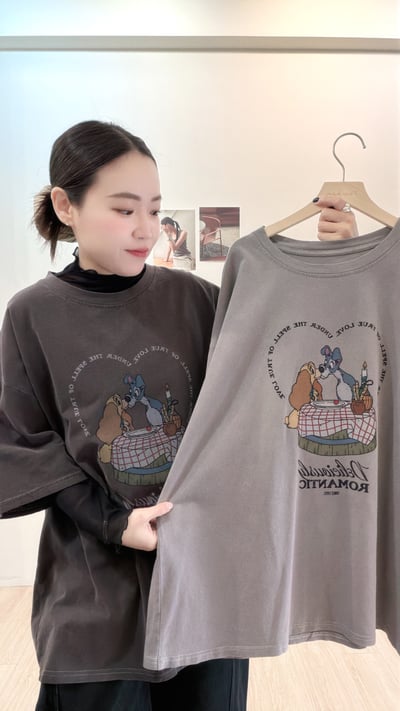 愛心美式狗狗Tee2