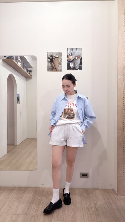 日常四色直紋襯衫11