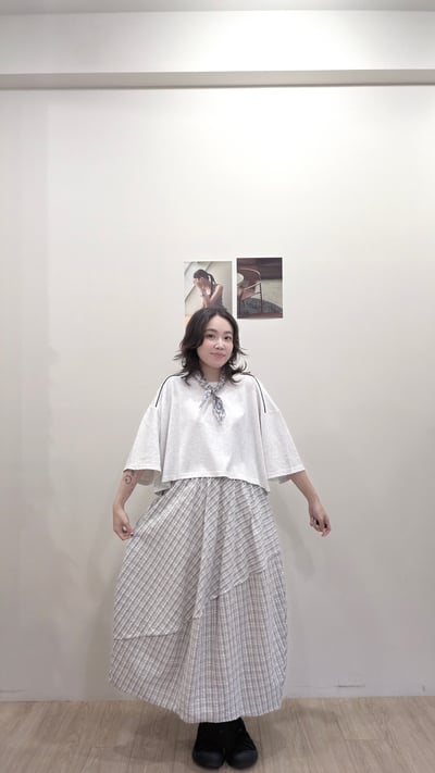 滾邊撞色寬寬Tee4
