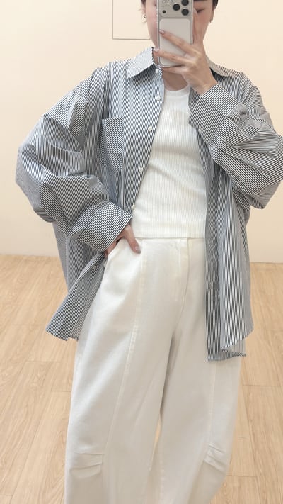 穿不膩直條寬寬襯3