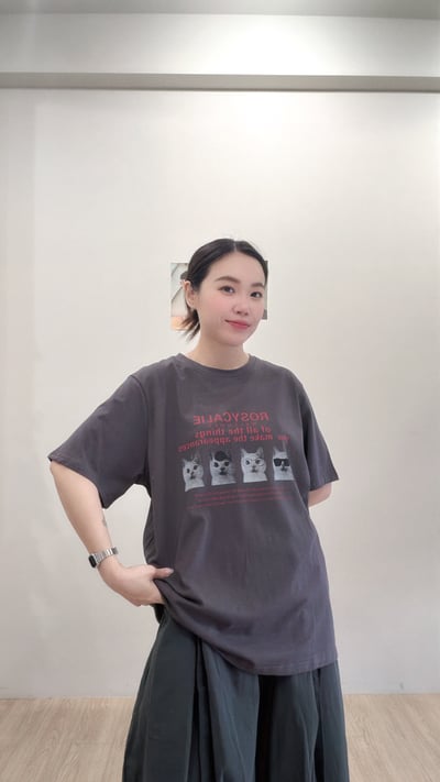 貓咪大頭照tee2