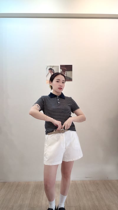 質感皮帶短褲5