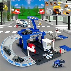軌道停車場模型車場景62929玩具組合金小車機構(影片必看)4