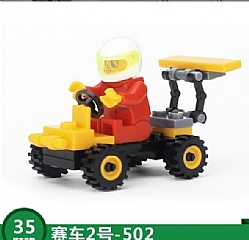 交通工具 小顆粒積木 504相容樂高 迷你裝積木帶人仔兒童益智力顆粒6