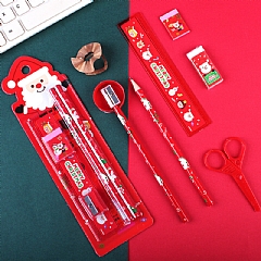 聖誕學生五件套文具套裝鉛筆套誕節小禮物2