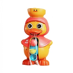 萌萌鴨吸盤轉轉樂噴水鴨旋轉水車洗澡玩具BBQ18008(影片必看)2