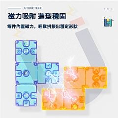 爆款索瑪磁力積木魔方塊益智早期磁力積木8392(影片必看)5