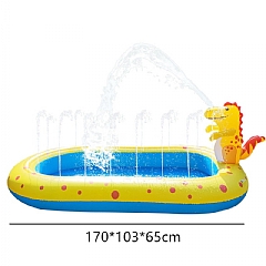 恐龍噴水池灑水戲水泳池戲水玩具戲水池(影片必看)3