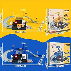 軌道停車場模型車場景62929玩具組合金小車機構(影片必看)6