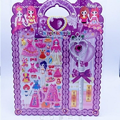 新款大張二合一泡泡貼 卡通貼貼紙玩家家酒一大張(隨機)3