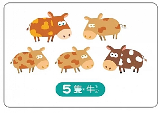 雙美-2歲早教卡：數字1233