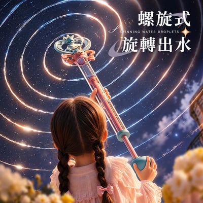 魔法仙女棒水槍 噴水仙女棒 T555-45R煙花造型玩具 兒童戲水玩具(影片必看)3