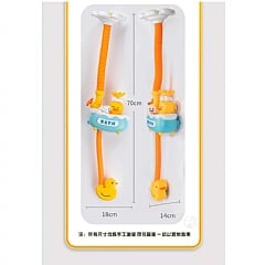 兒童洗澡花灑玩具 萌鴨電動洗澡花灑戲水玩具 淋浴盆噴頭戲水8366-58A(影片必看)4