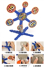 軟彈旋轉標靶帶聲效音樂玩具 不含槍 (影片必看)5
