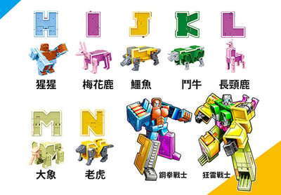 金剛戰隊 26字母恐龍合體 大全套2926(影片必看)3