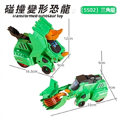 慣性碰撞變形恐龍車 撞擊變身霸王龍三角龍戰車(影片必看)3