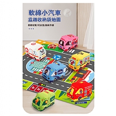 響紙布車車收納袋動物地毯響紙交通工具車車道3