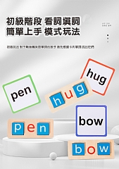 A-字母拼單字積木-英文字母認知手眼協調訓練木製玩具單字拼字積木兒童益智早教8
