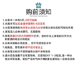 0神奇水畫家兒童畫冊魔法水畫可重複使用水畫本(影片必看)8