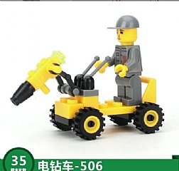 交通工具 小顆粒積木 504相容樂高 迷你裝積木帶人仔兒童益智力顆粒7