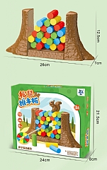 松鼠推木樁 兒童男女小孩桌遊HZ-078 棋松鼠推木樁新奇特(影片必看)/483