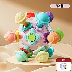 B-牙膠/搖玲/手抓球三合一嬰兒玩具嬰兒玩具0257D(不挑色)4