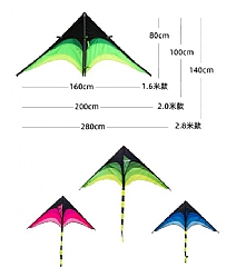 成人兒童風箏大草原露營微風易飛超美尾巴風箏(影片必看)線另售5