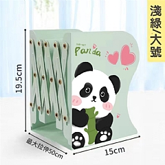 書架 書桌上不能少 可伸縮書立架創意熊貓造型(影片必看)1
