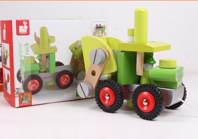 出口 木質拆裝模型玩具 工具車兒童拆裝 螺母工程車＜ 能備註 沒貨就隨機 ＞3