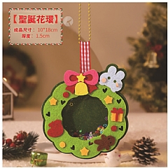 毛氈搖搖樂聖誕DIY不織布掛 兒童禮物DIY(影片必看)5