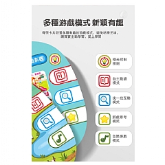 寶麗2006 點讀學習桌兒童早期教育機 寶寶幼兒識字卡片插卡智能益智玩具 4合1點讀學習桌(影片必看)07
