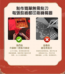 新年兒童剪紙窗花diy手工趣味製作中國風2