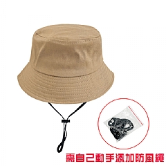 防曬遮戶外登山親子帽防曬帽子純色光板盆帽3