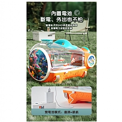 幻水族館科教寶寶水族箱NQ001養魚缸觀察盒電動打氧科學觀察帶燈夢玩具(影片必看)8