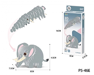 紙質DIY益智創意紙質動物模型拼裝3D立體拼圖(影片必看)3