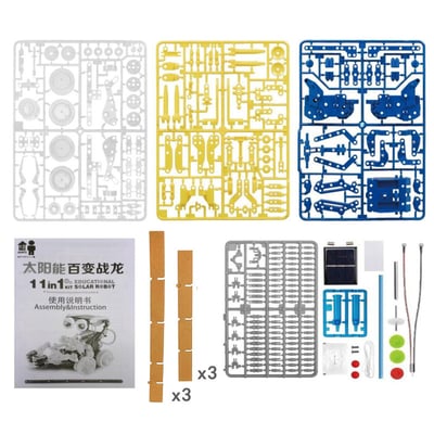 11合1太陽能機器人DIY組｜STEM科學實驗 2118 兒童益智組裝積木 教育玩具(影片必看)7