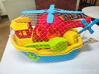 D-沙灘套裝 船 直升機 997海邊戲水沙灘挖沙工具沙水玩具2