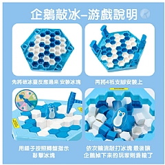 企鵝破冰 雙人對戰破冰企鵝桌遊3025親子思維益智互動玩具ZD-001(影片必看)4