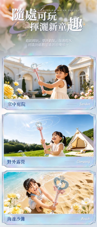 魔法仙女棒水槍 噴水仙女棒 T555-45R煙花造型玩具 兒童戲水玩具(影片必看)7