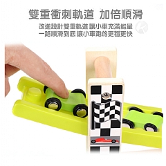 兒童趣味軌道滑滑車多層慣性滑行車七層木製停車場 LCM七層滑翔車(影片必看)7