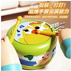 寶寶兒童手拍鼓玩具8801-A打擊樂器組嬰兒鈴鼓(影 片必看)8D-2A6