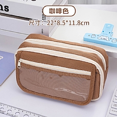 拉翻蓋大容量筆袋 文具收納袋 耐髒學生鉛筆袋 九層筆袋(影片必看)6